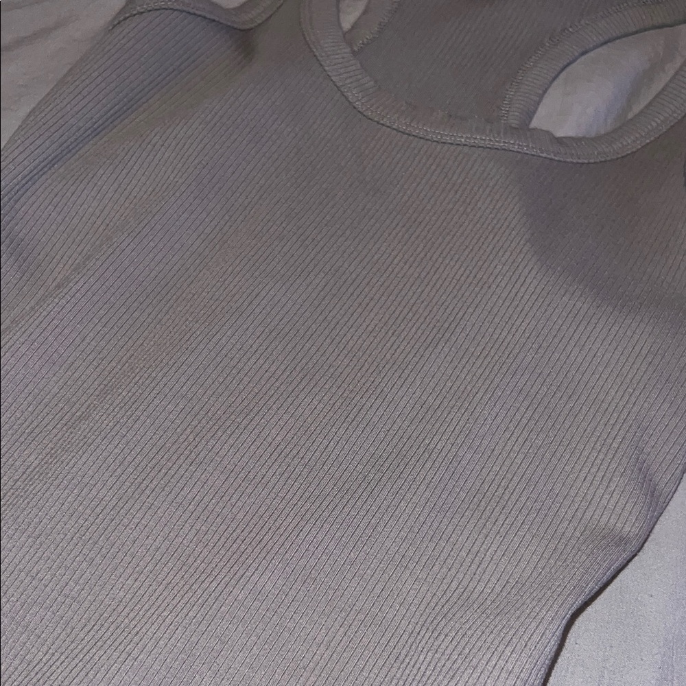 Forever 21 Light Gray Ribbed Racerback Tank - Picture 4 of 5